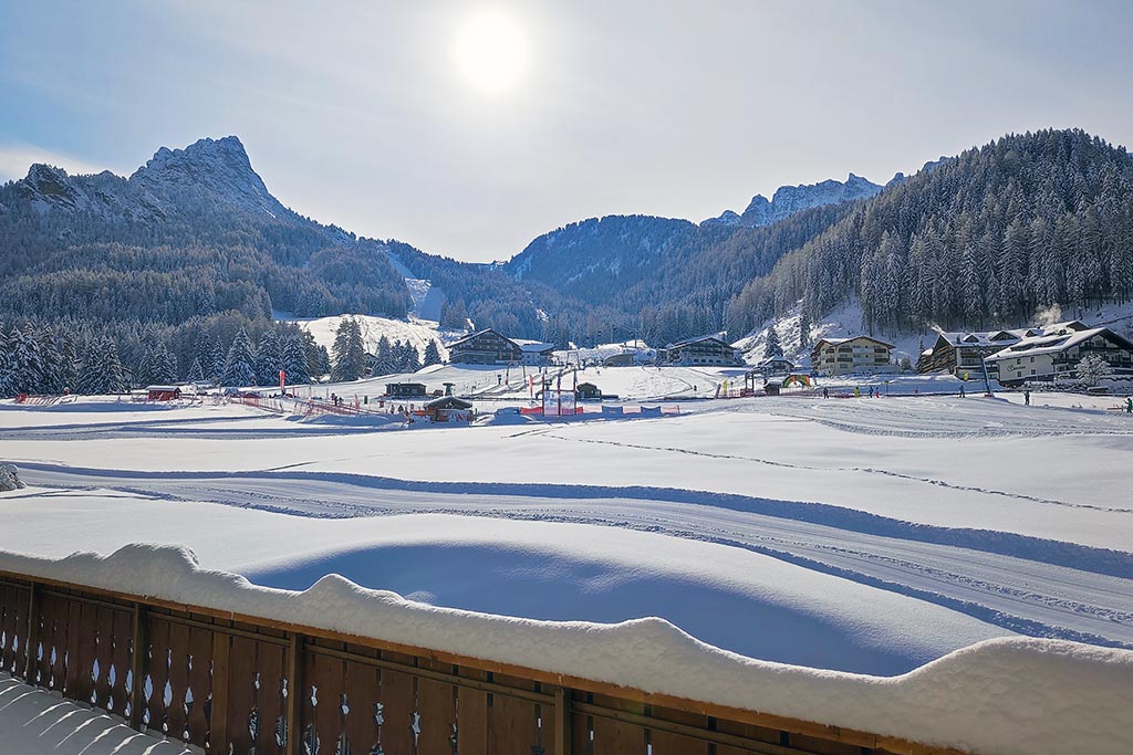 Ski slopes in Selva Val Gardena
