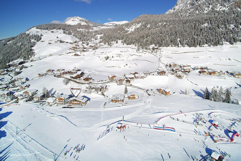Ski slopes in Val Gardena